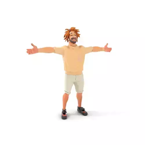 Cheerful Casual Character model pack Low-poly 3D model
