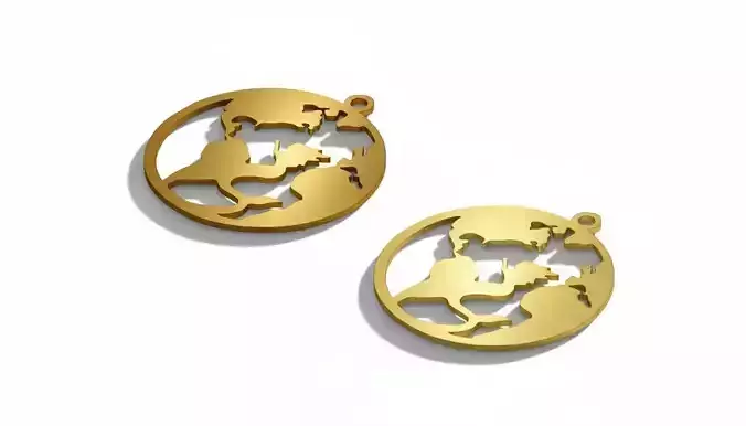 Ocean Earth Mermaid Pendant