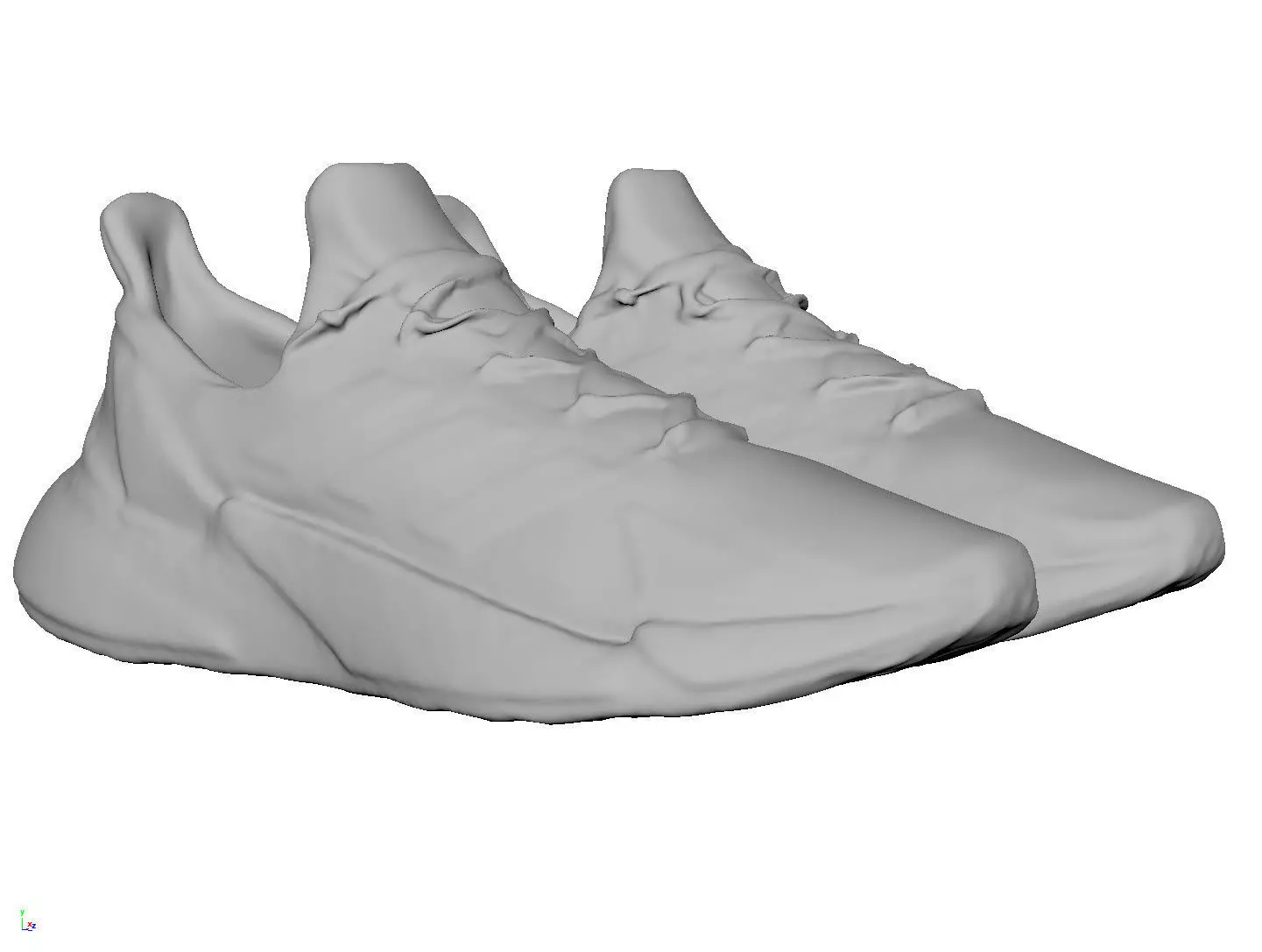 Cyberpunk fashion sneaker 11 Urban Techwear scifi future shoes Low-poly 3D model_9