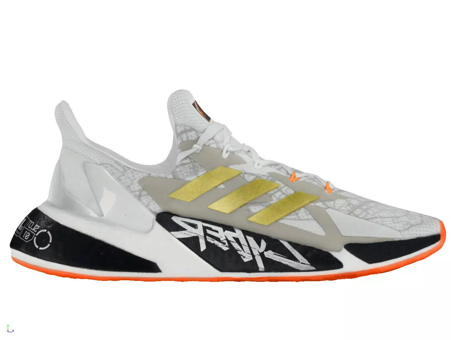 Cyberpunk fashion sneaker 11 Urban Techwear scifi future shoes Low-poly 3D model_6