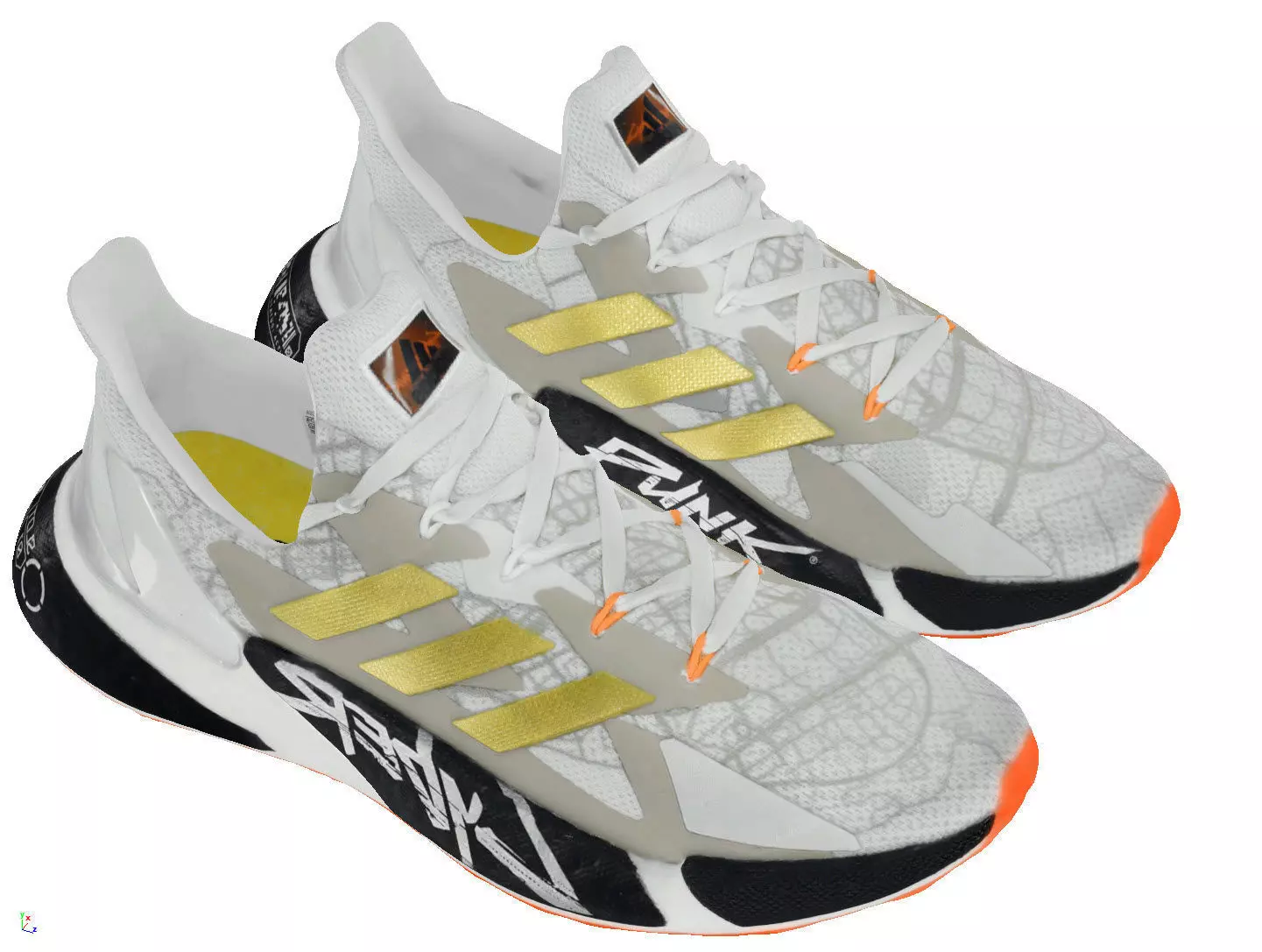 Cyberpunk fashion sneaker 11 Urban Techwear scifi future shoes Low-poly 3D model_1