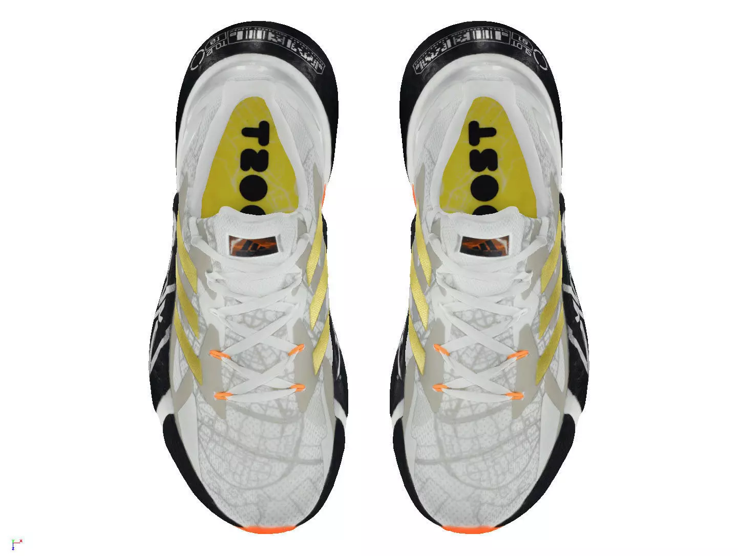 Cyberpunk fashion sneaker 11 Urban Techwear scifi future shoes Low-poly 3D model_5