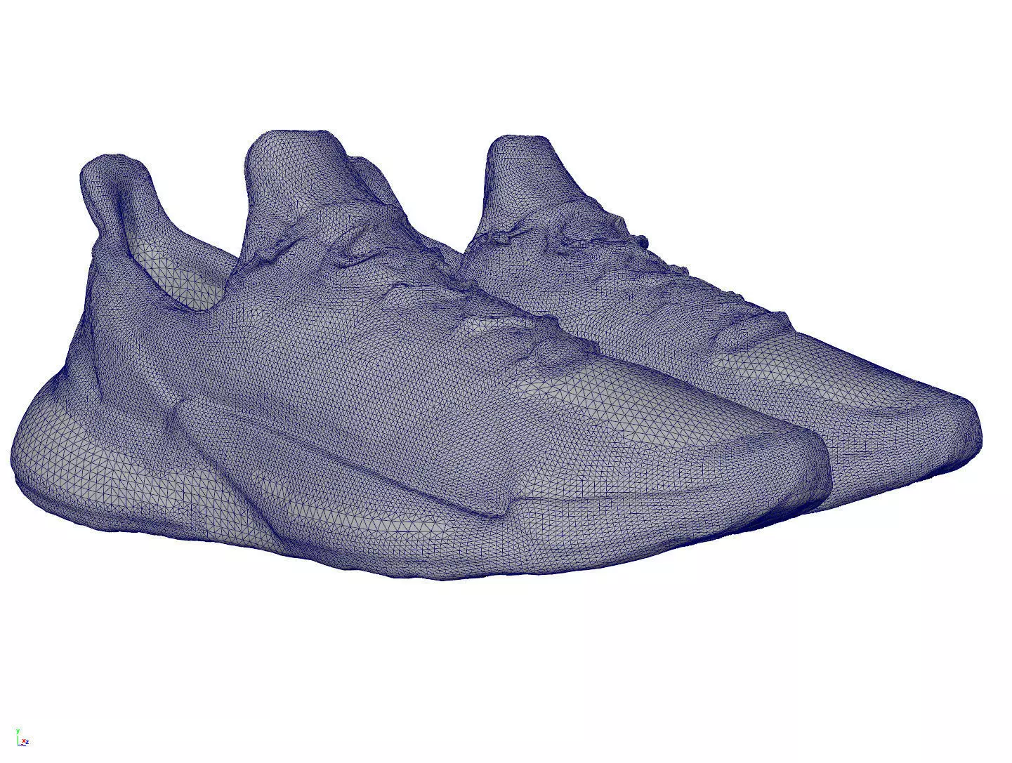 Cyberpunk fashion sneaker 11 Urban Techwear scifi future shoes Low-poly 3D model_10