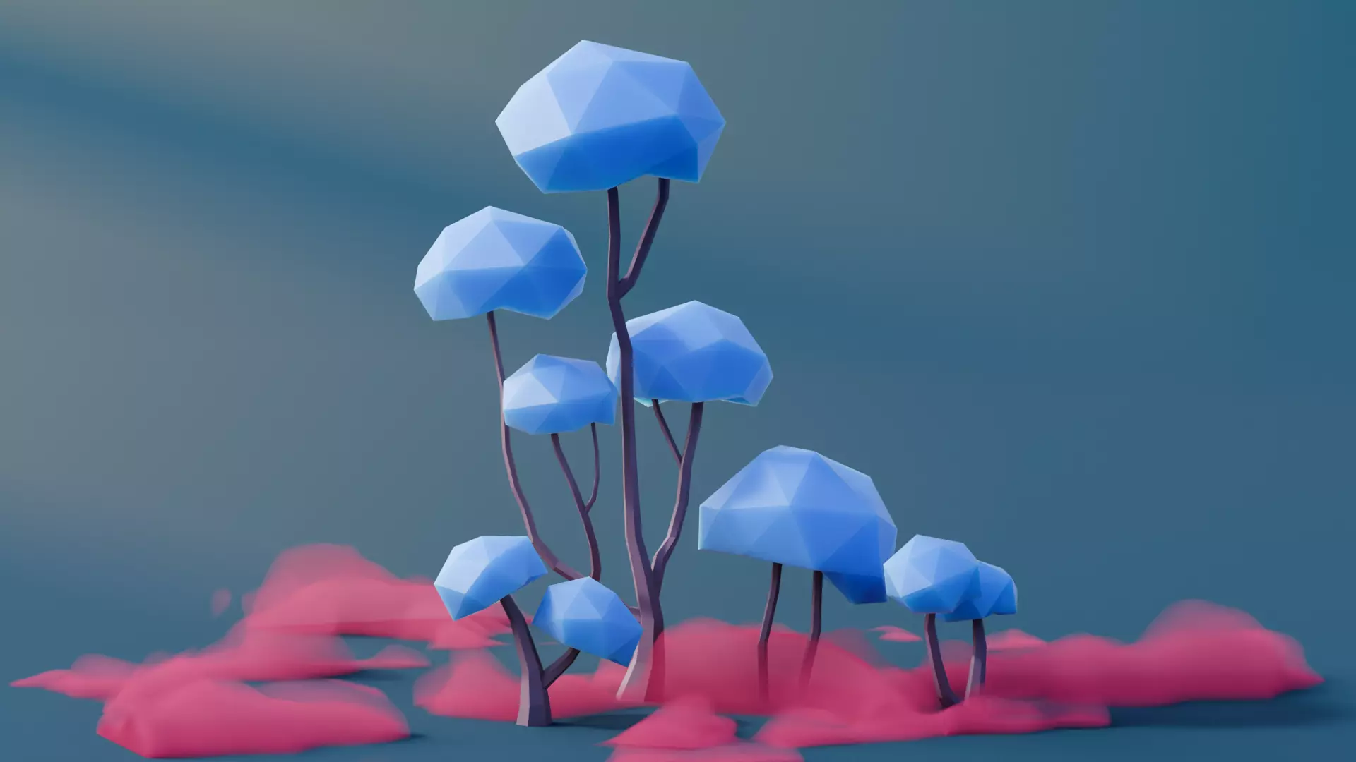 Low Poly Fantasy Trees Vol 2 Low-poly 3D model_7