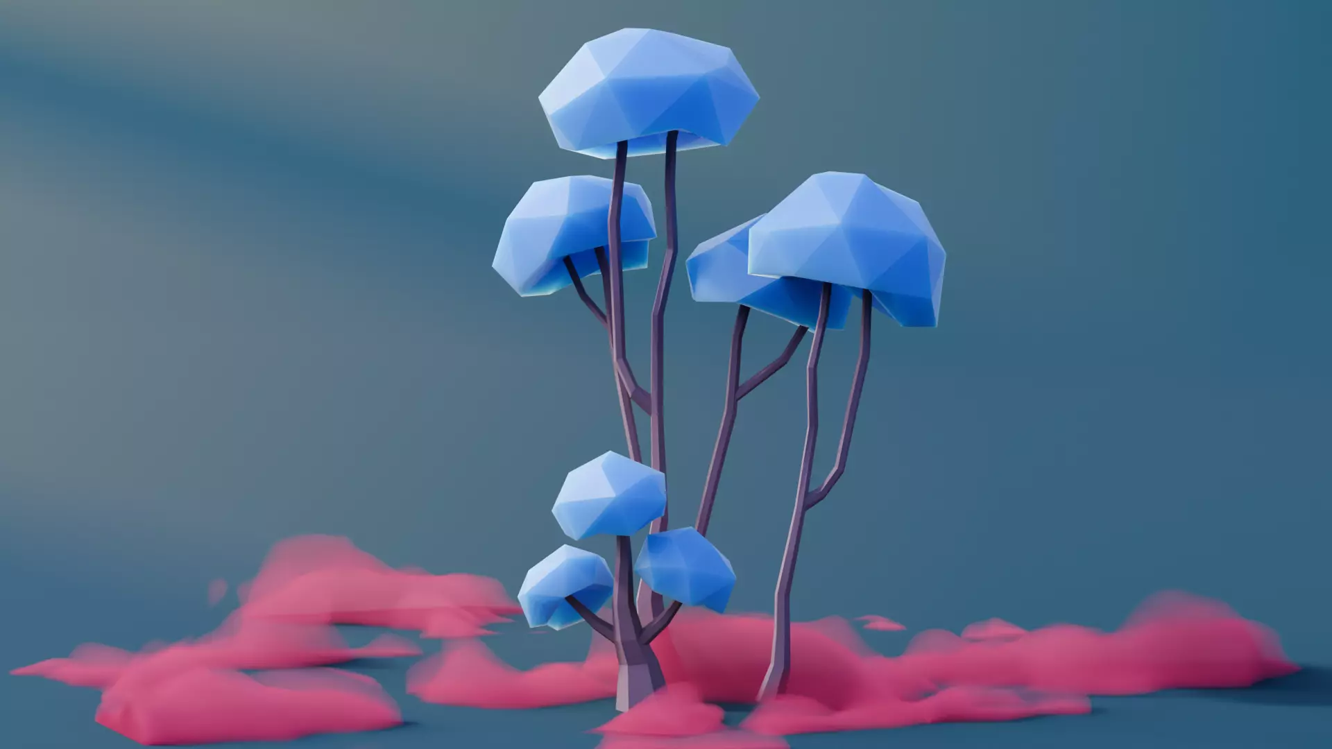 Low Poly Fantasy Trees Vol 2 Low-poly 3D model_5