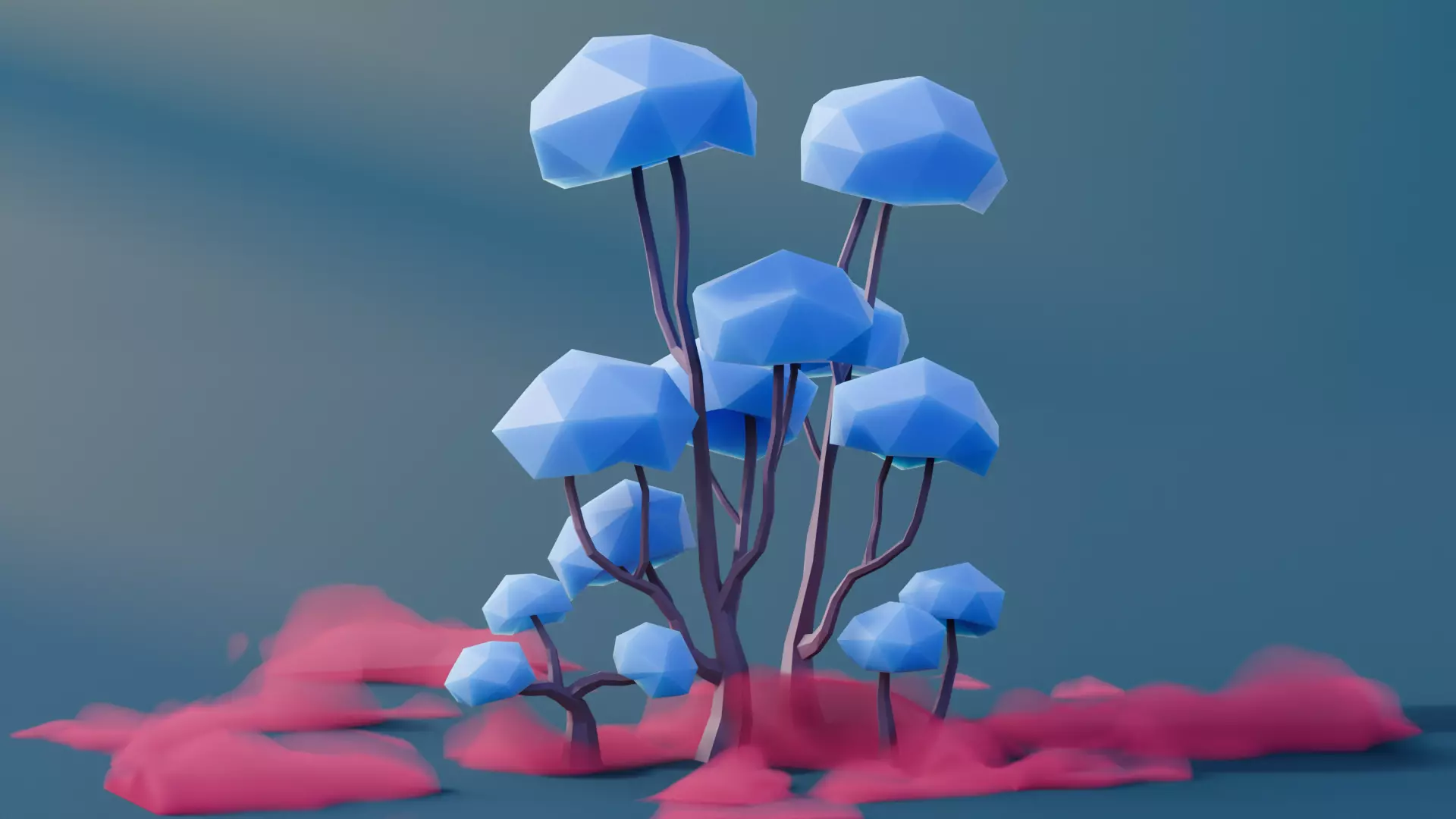 Low Poly Fantasy Trees Vol 2 Low-poly 3D model_6