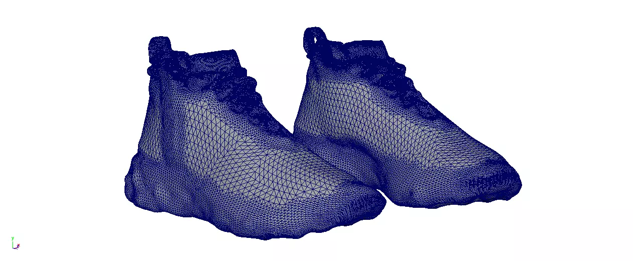 Cyberpunk fashion sneaker 12 Urban Techwear scifi future shoes Low-poly 3D model_5