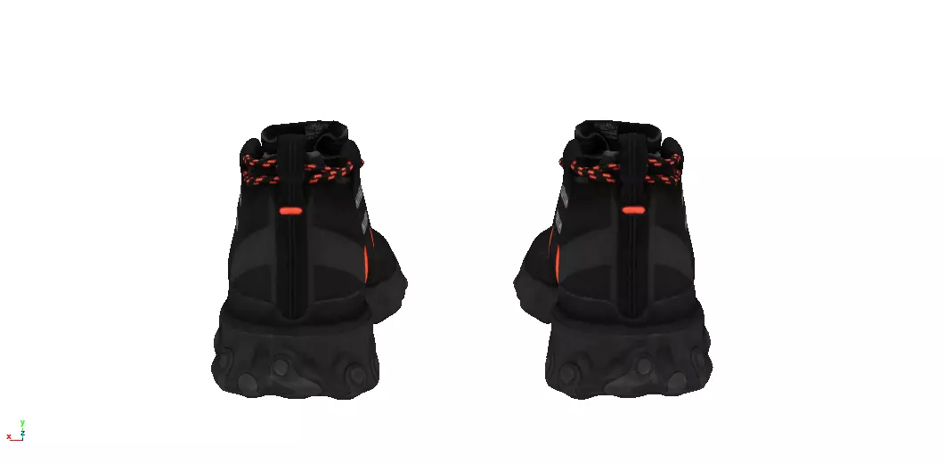 Cyberpunk fashion sneaker 12 Urban Techwear scifi future shoes Low-poly 3D model_2