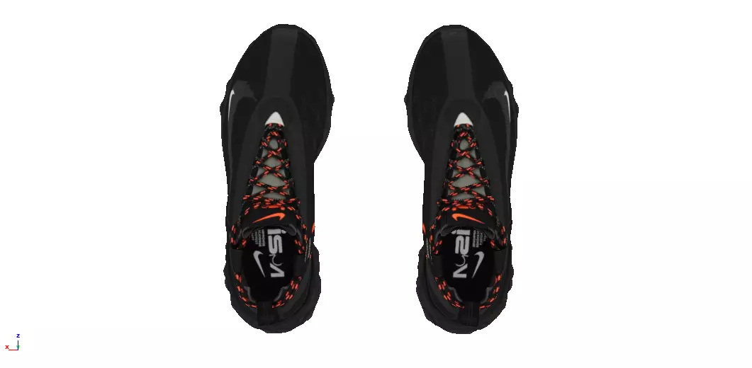 Cyberpunk fashion sneaker 12 Urban Techwear scifi future shoes Low-poly 3D model_3