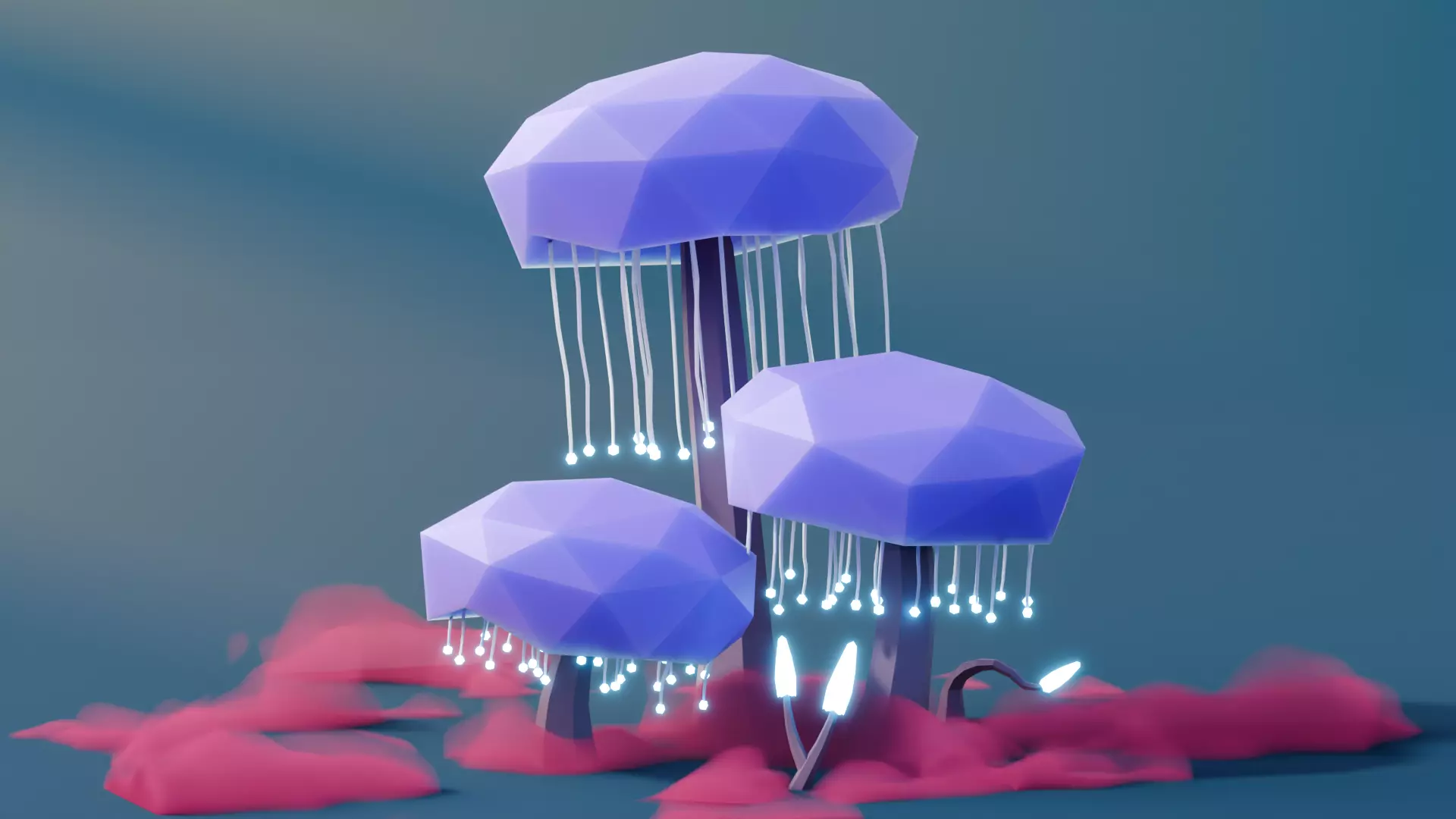 Low Poly Fantasy Trees Vol 4 Low-poly 3D model_6