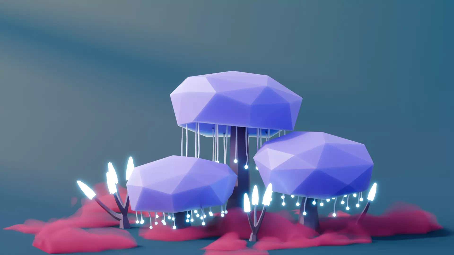 Low Poly Fantasy Trees Vol 4 Low-poly 3D model_7