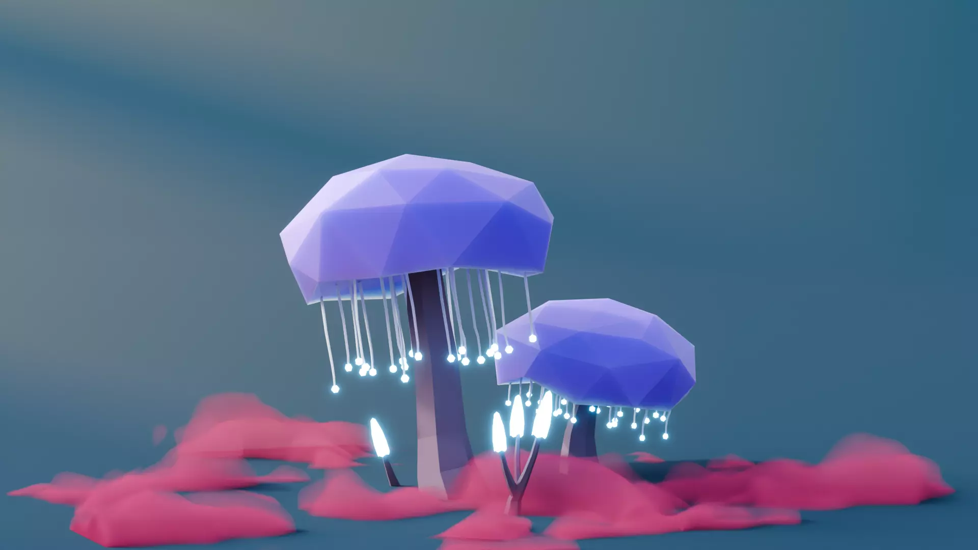 Low Poly Fantasy Trees Vol 4 Low-poly 3D model_5