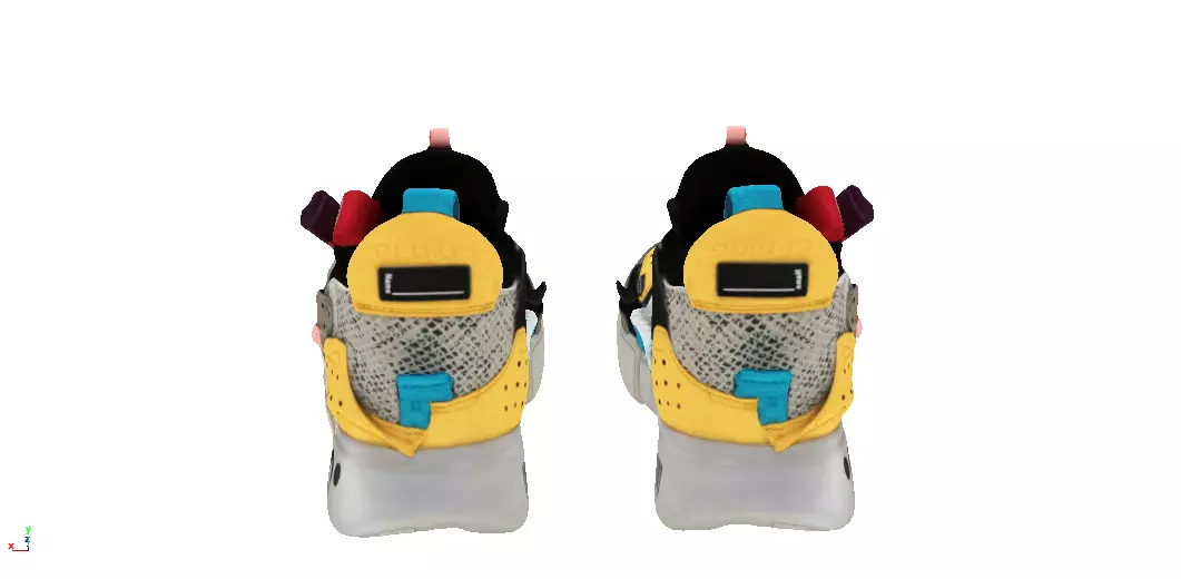 Cyberpunk fashion sneaker 24 Urban Techwear scifi future shoes Low-poly 3D model_2