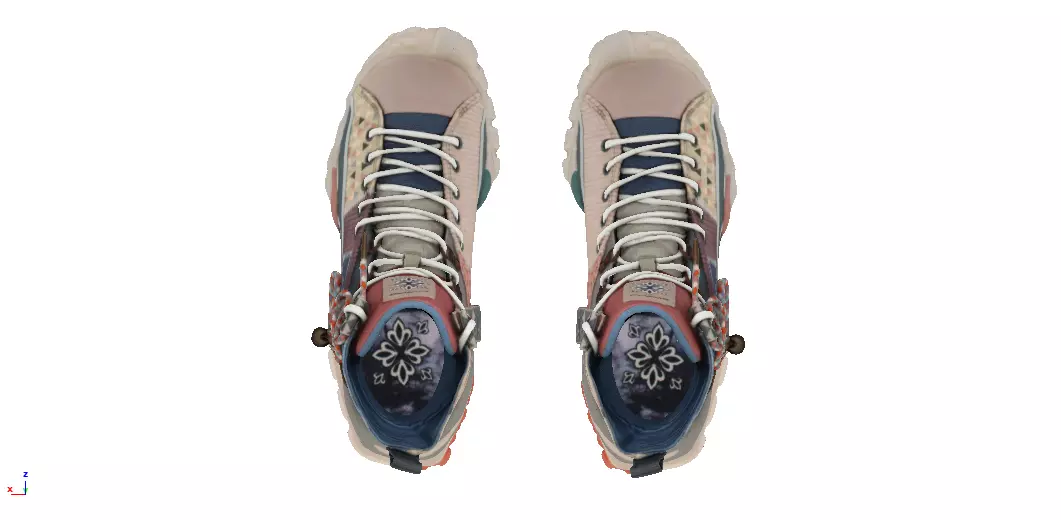 Cyberpunk fashion sneaker 25 Urban Techwear scifi future shoes  Low-poly 3D model_3