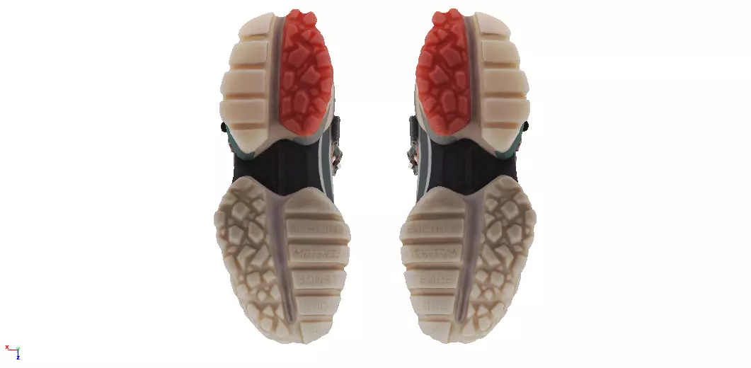 Cyberpunk fashion sneaker 25 Urban Techwear scifi future shoes  Low-poly 3D model_4