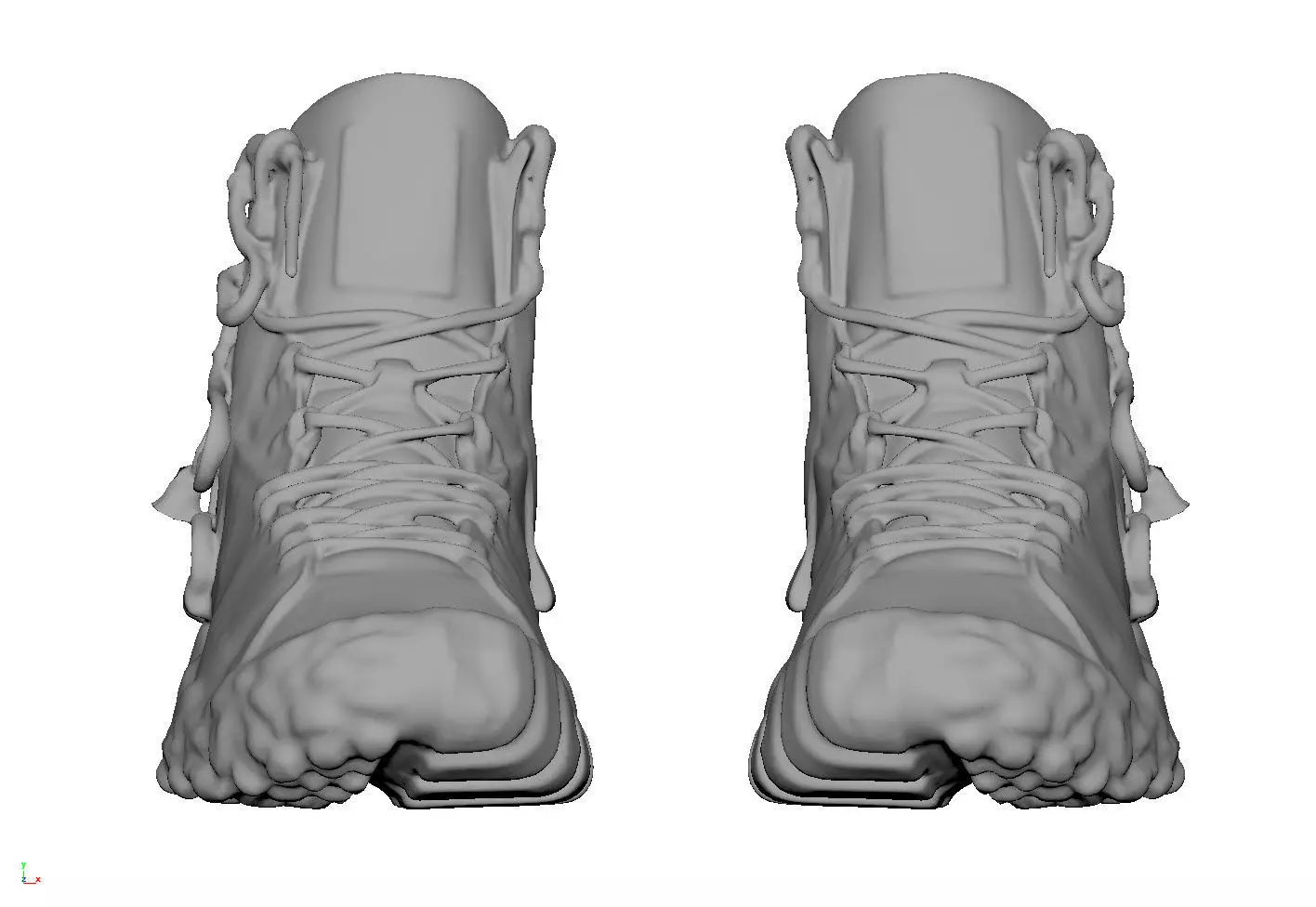 Cyberpunk fashion sneaker 25 Urban Techwear scifi future shoes  Low-poly 3D model_7