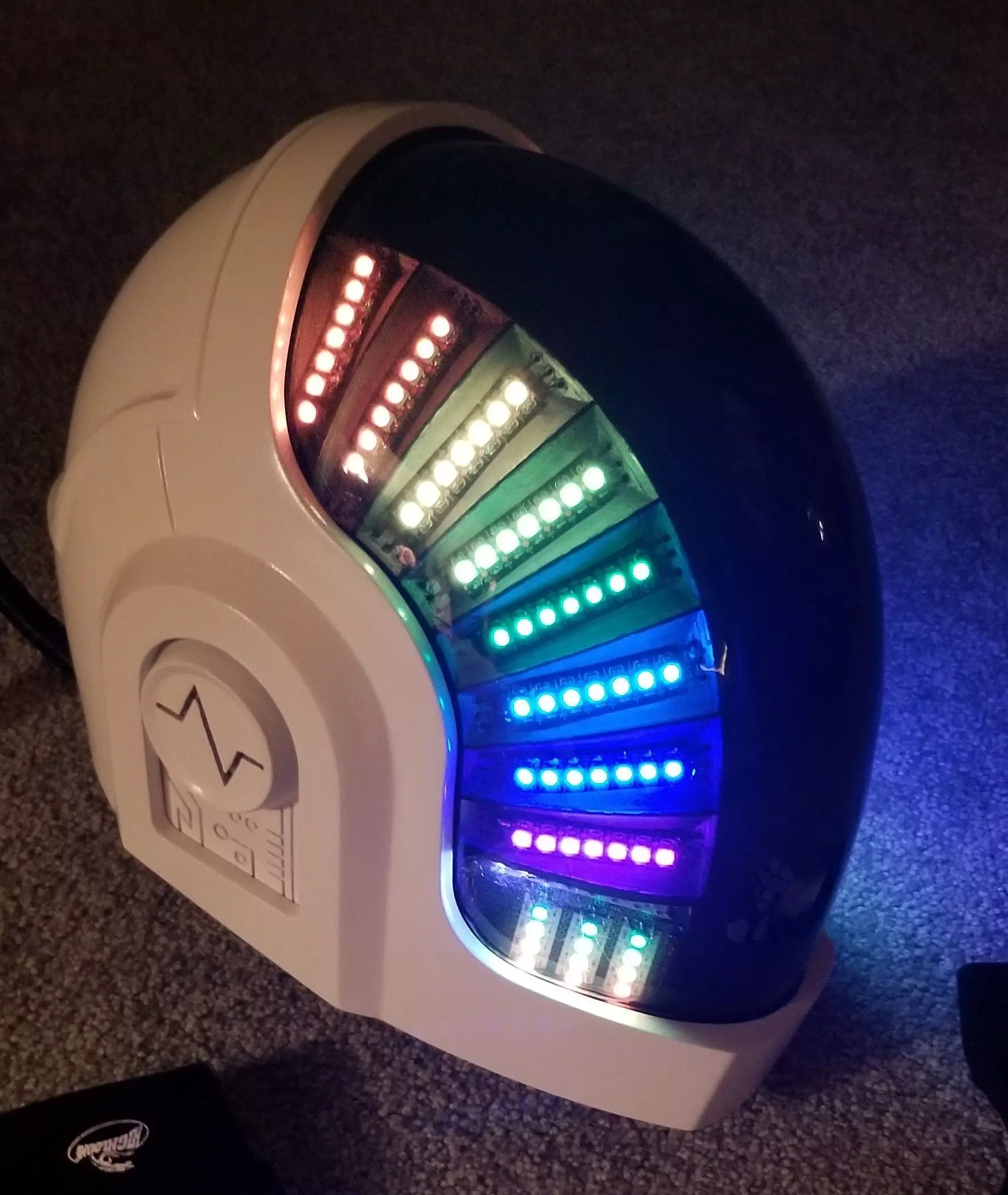 DAFT PUNK GUY HELMET WITH GLOVES ARDUINO 3D print model_4