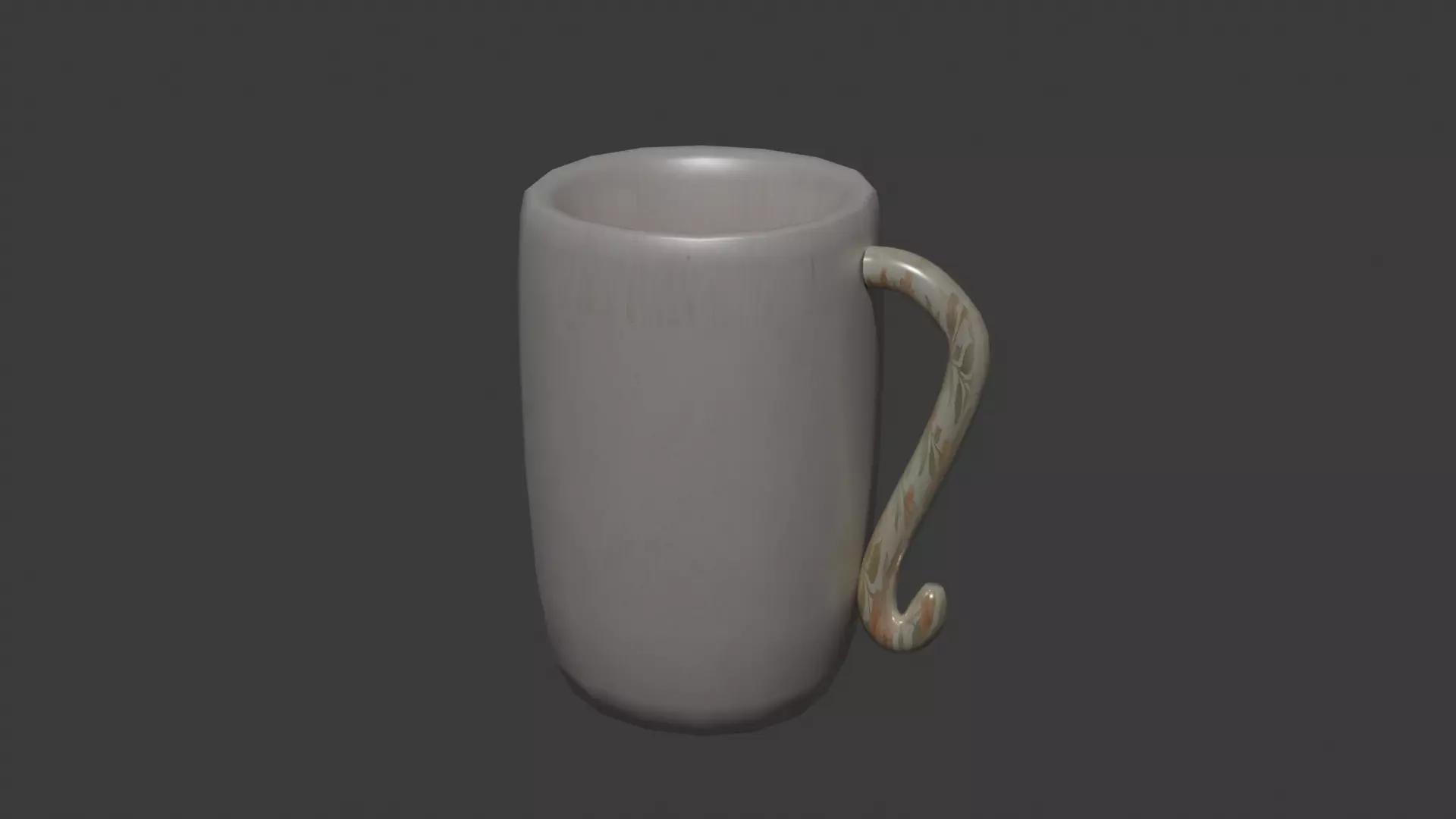 High Quality Ceramic Cup 3D Model Blender And PBR Ready Low-poly 3D model_3