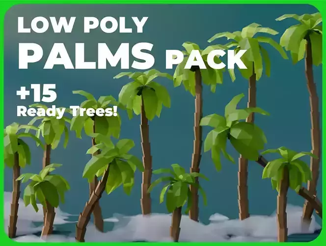 Low Poly Palms