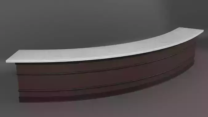 Curved Bar Counter