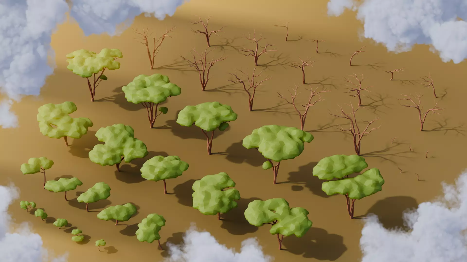 Low Poly Desert Biome Repack 3D Model Collection_7