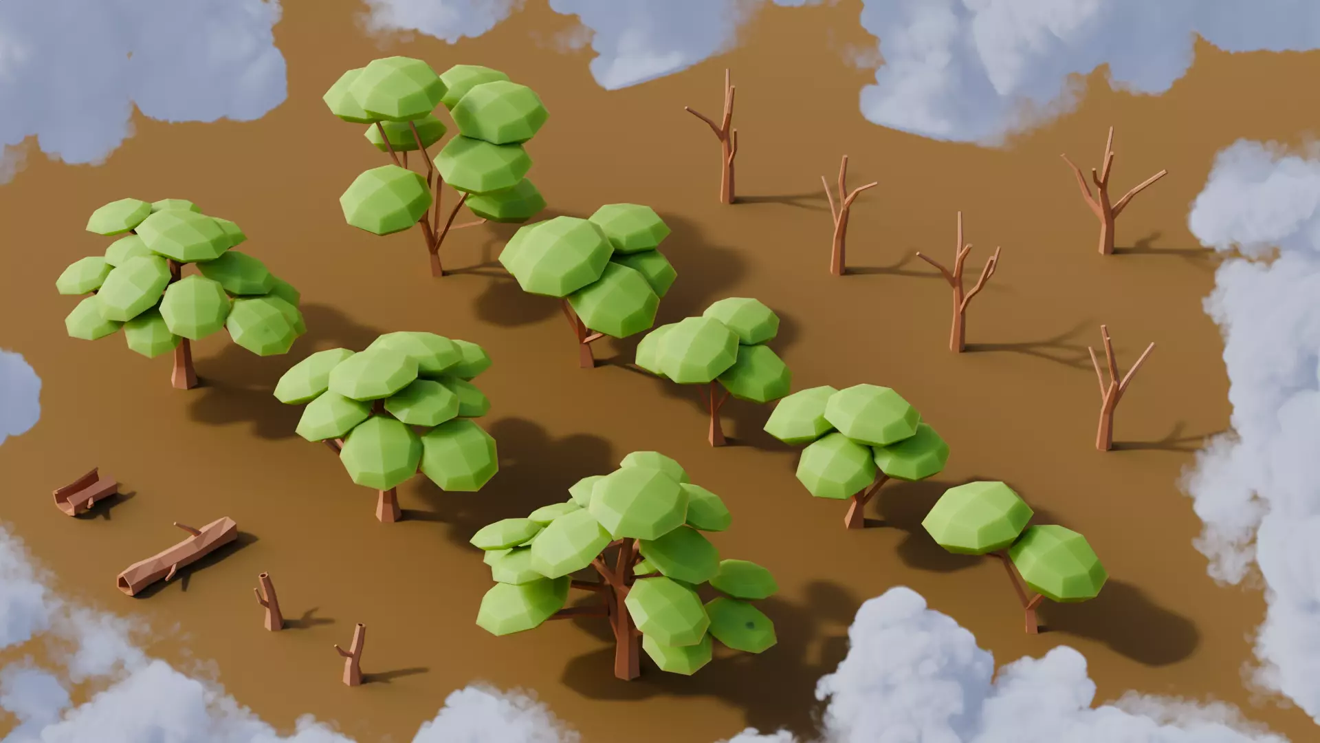 Low Poly Desert Biome Repack 3D Model Collection_9