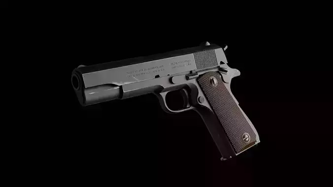1911A1 Low-poly 3D model