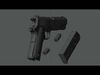 1911A1 Low-poly 3D model_1