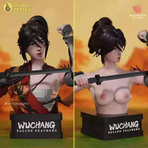 Bai wuchang - WUCHANG Fallen Feathers Bust Figure Free 3D print model