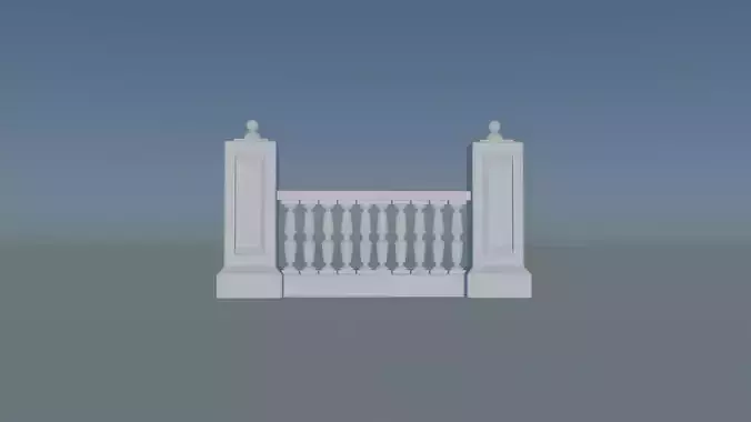 Balustrade Model for Architecture
