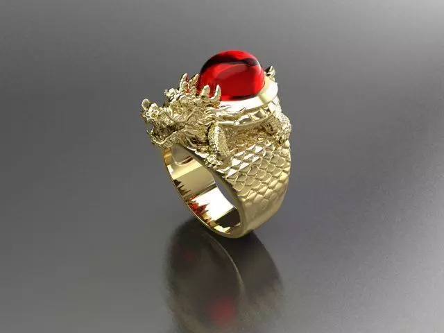 dragon ring Free 3D print model
