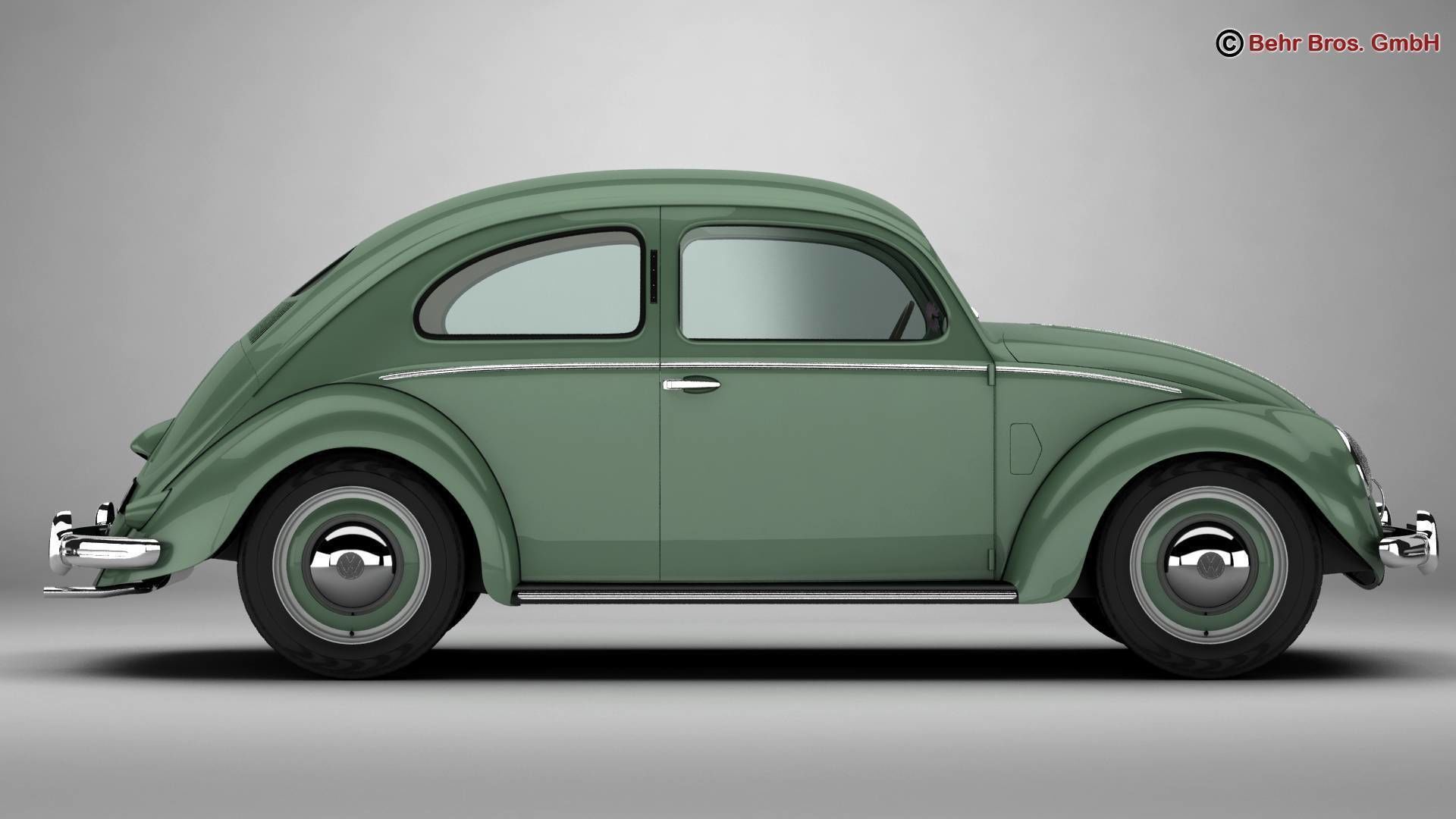 Volkswagen Beetle 1951 Deluxe 3D model_5