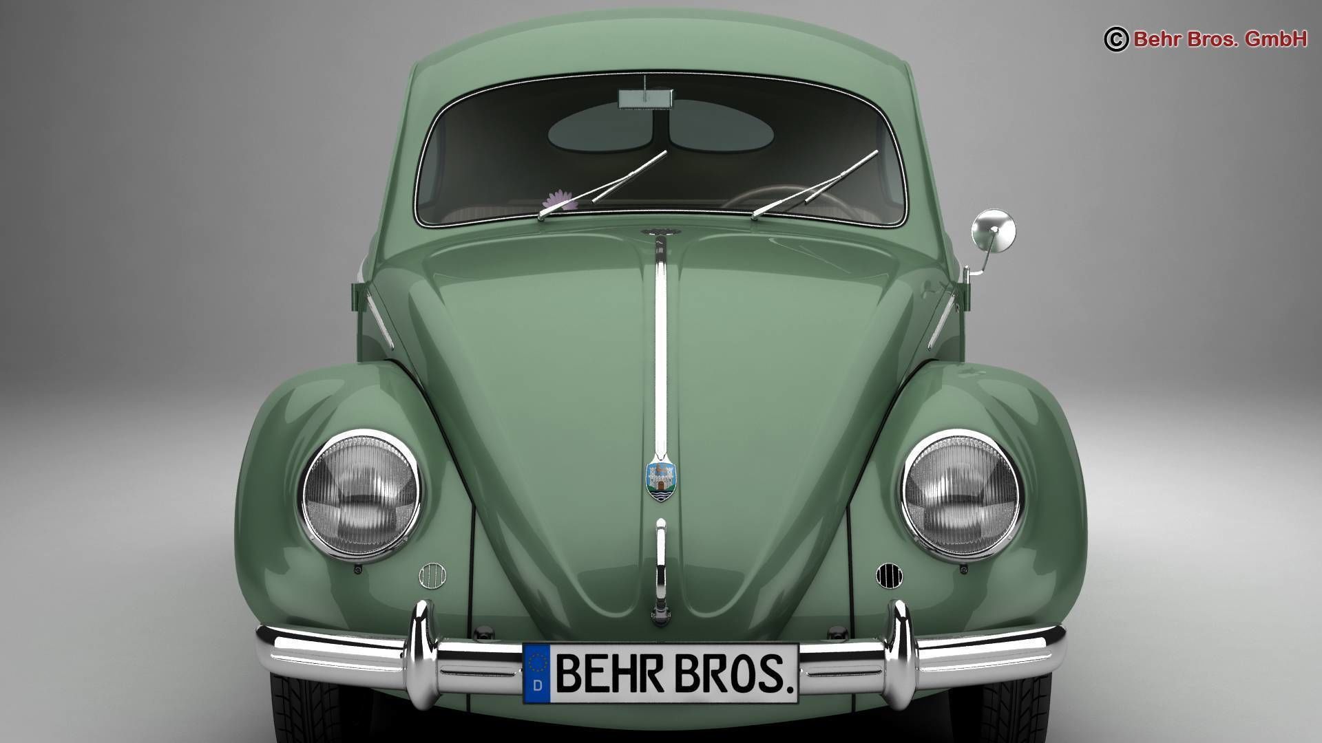 Volkswagen Beetle 1951 Deluxe 3D model_6