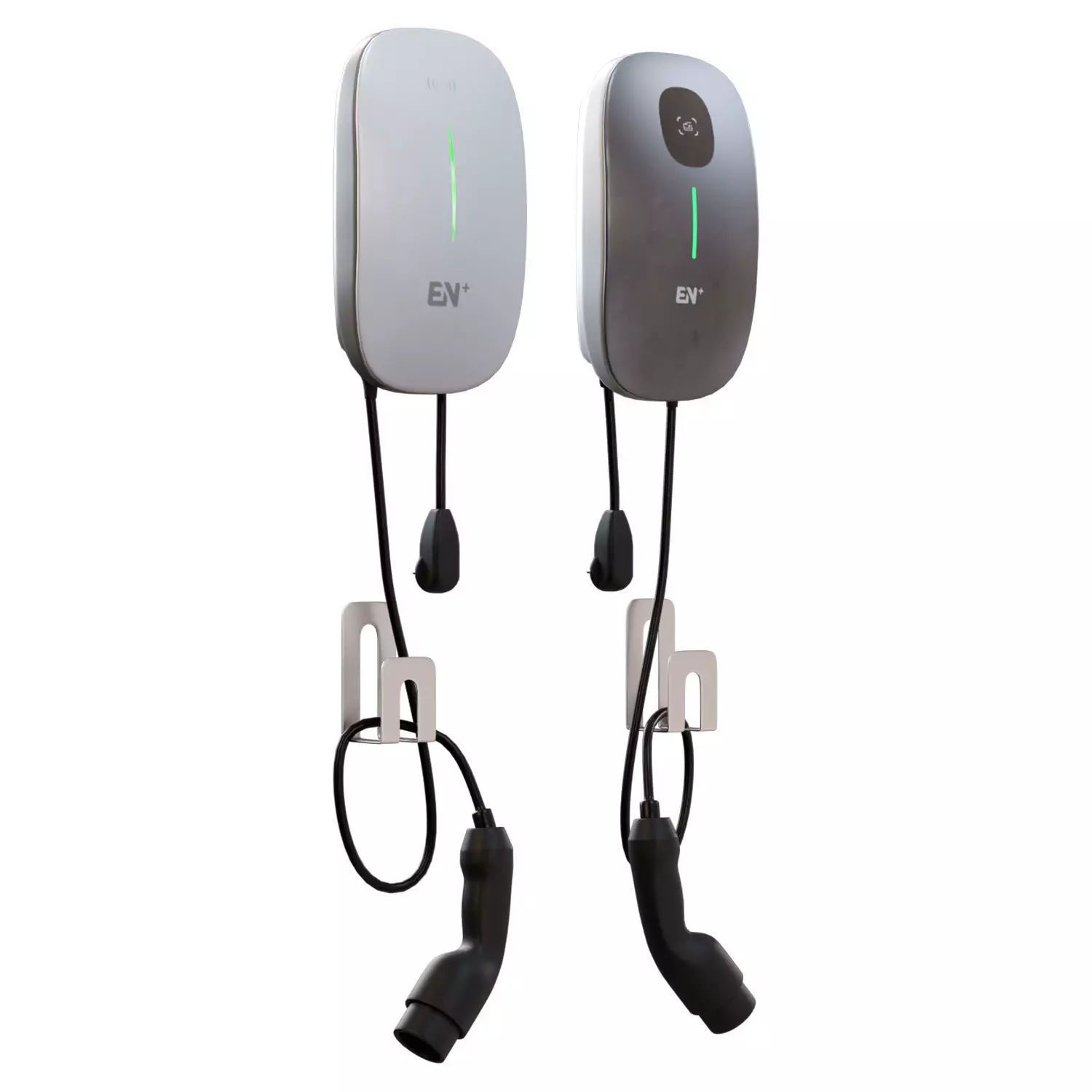 Silk Rect Wallbox Charger Low-poly 3D model_1