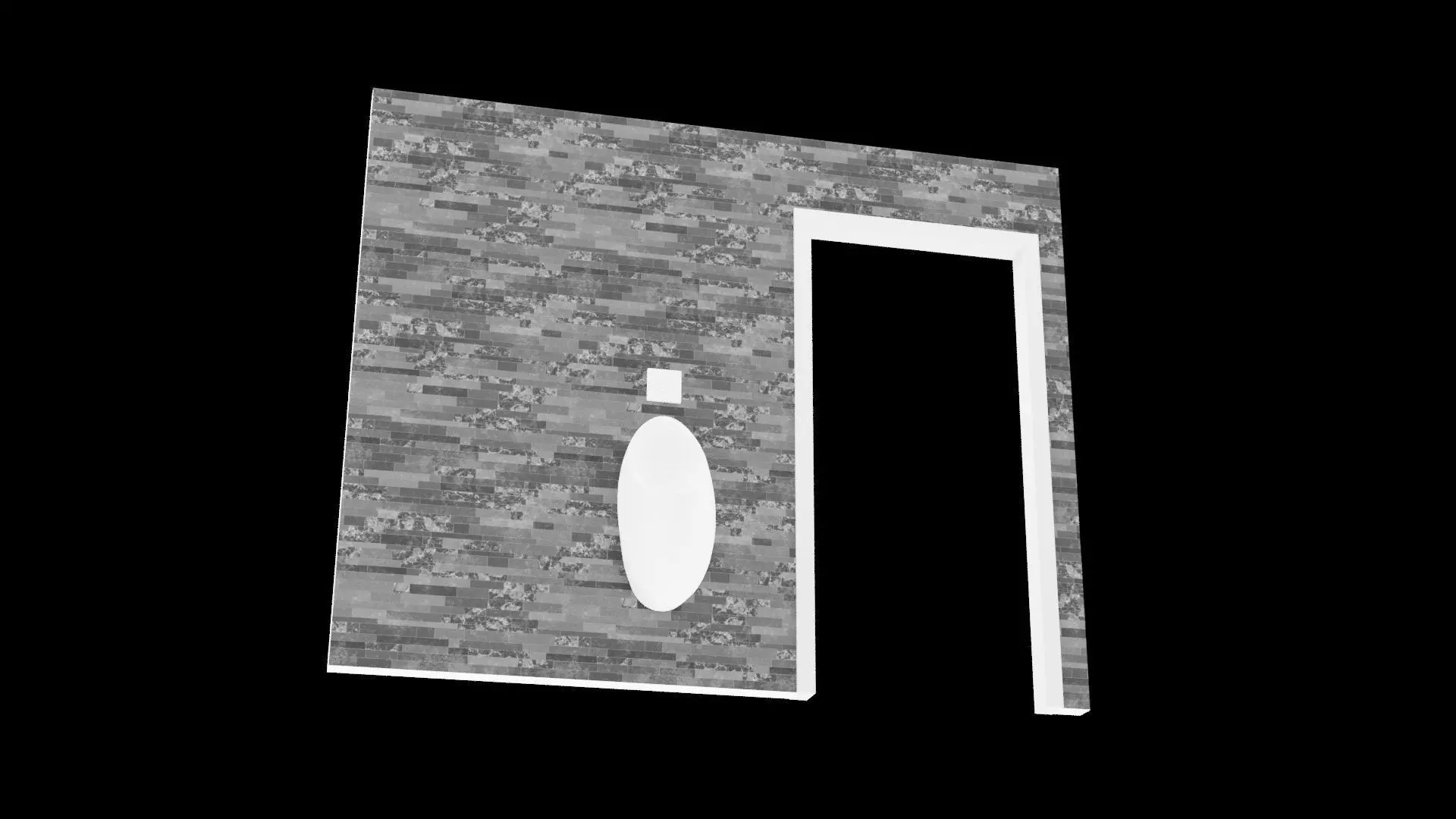 Wall Architectural  Low-poly 3D model_5