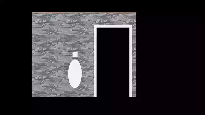 Wall Architectural  Low-poly 3D model