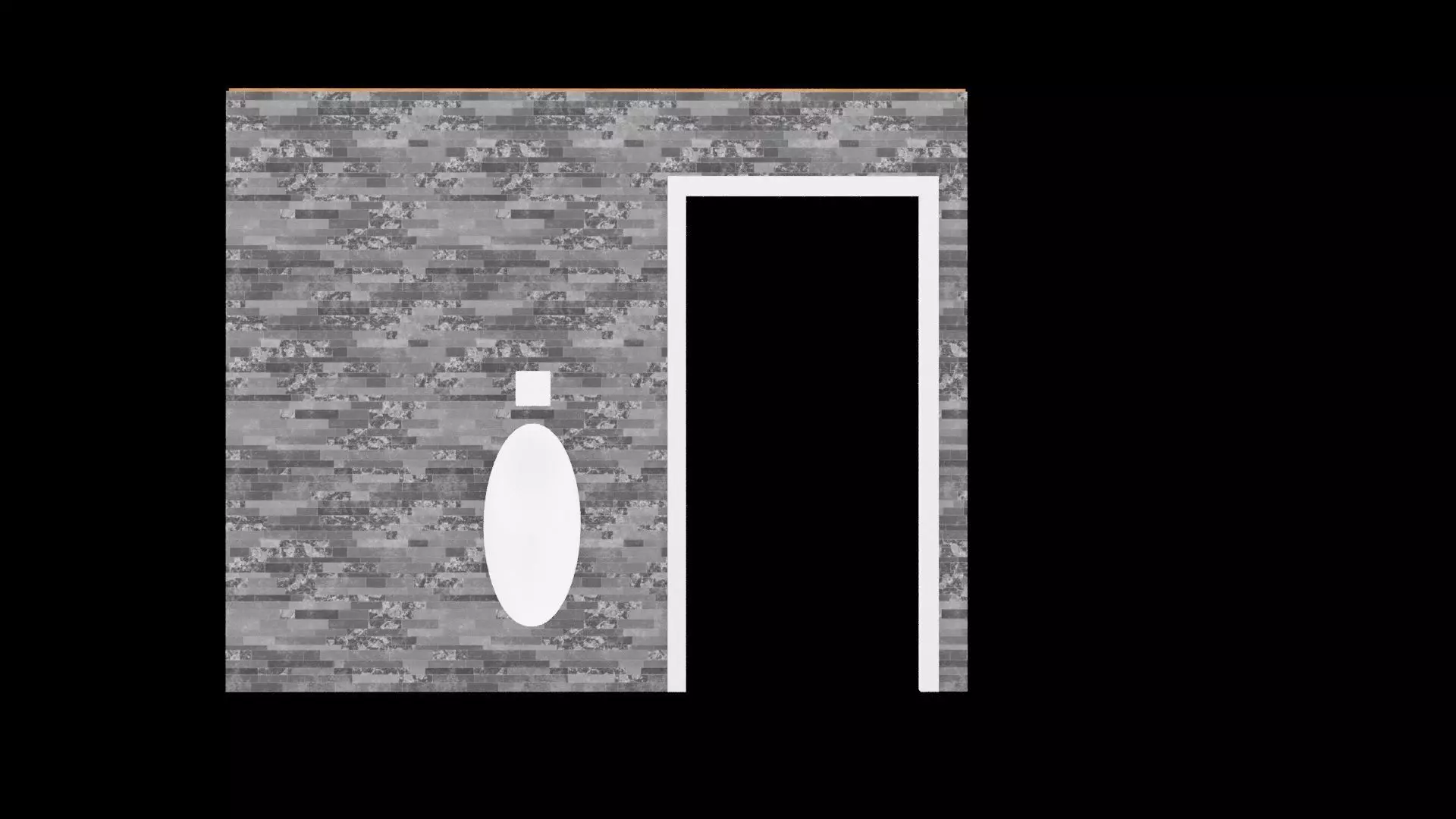 Wall Architectural  Low-poly 3D model_0