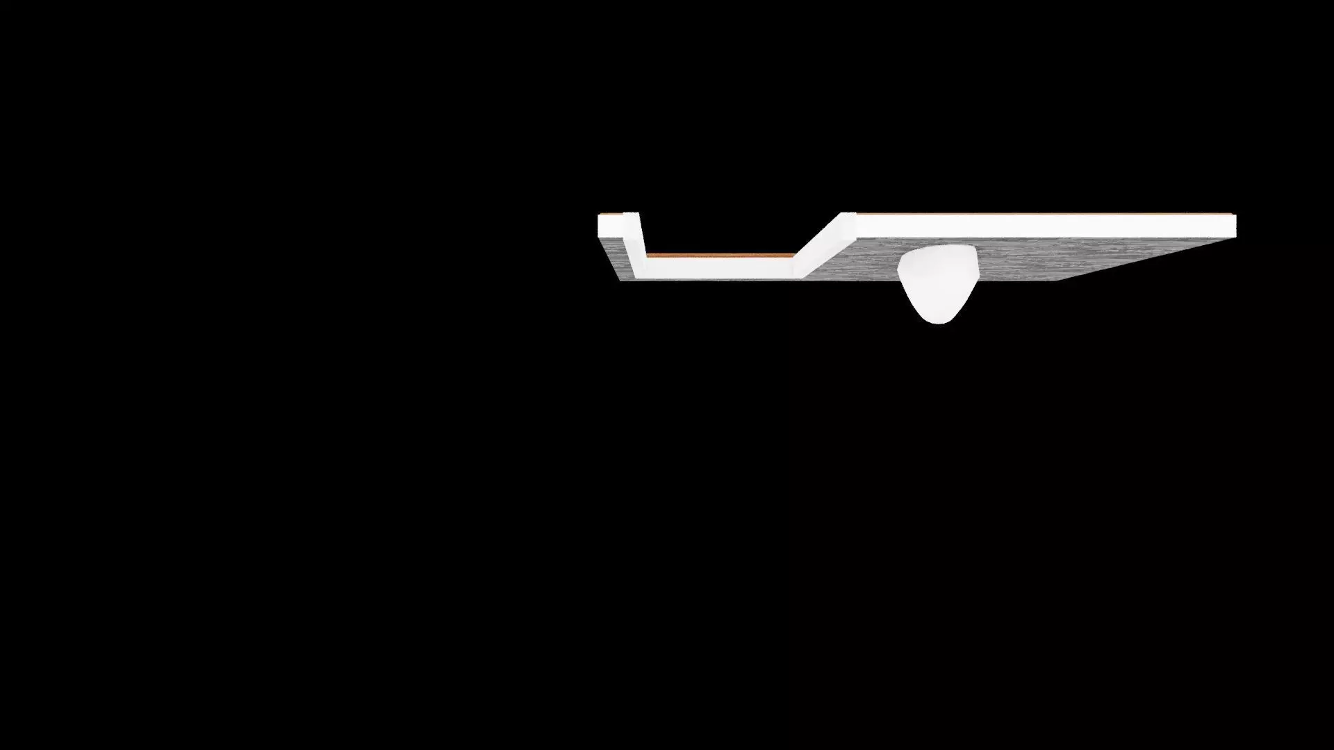 Wall Architectural  Low-poly 3D model_4