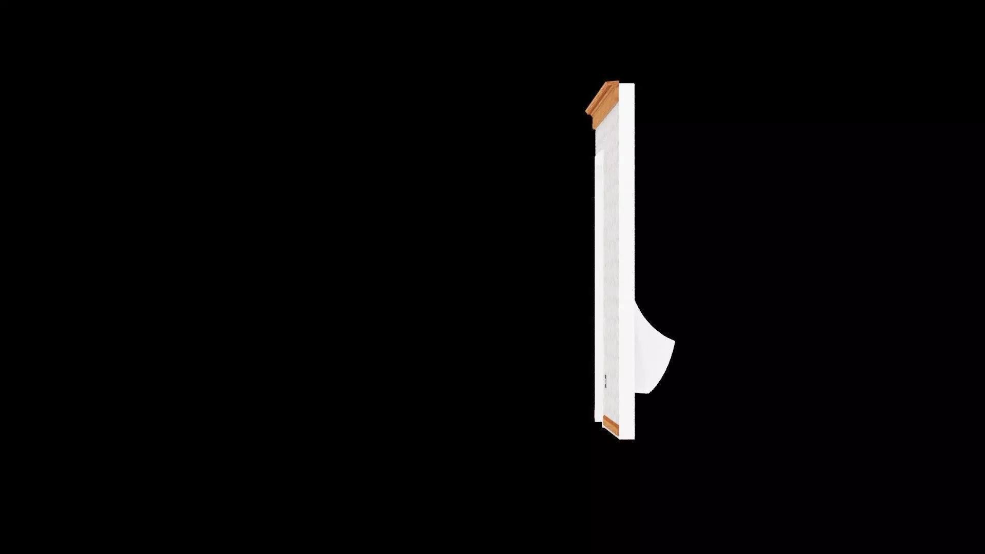 Wall Architectural  Low-poly 3D model_1