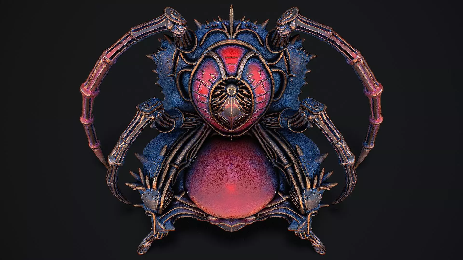 Fantasy Throne 9 game ready 3d model Low-poly 3D model_11