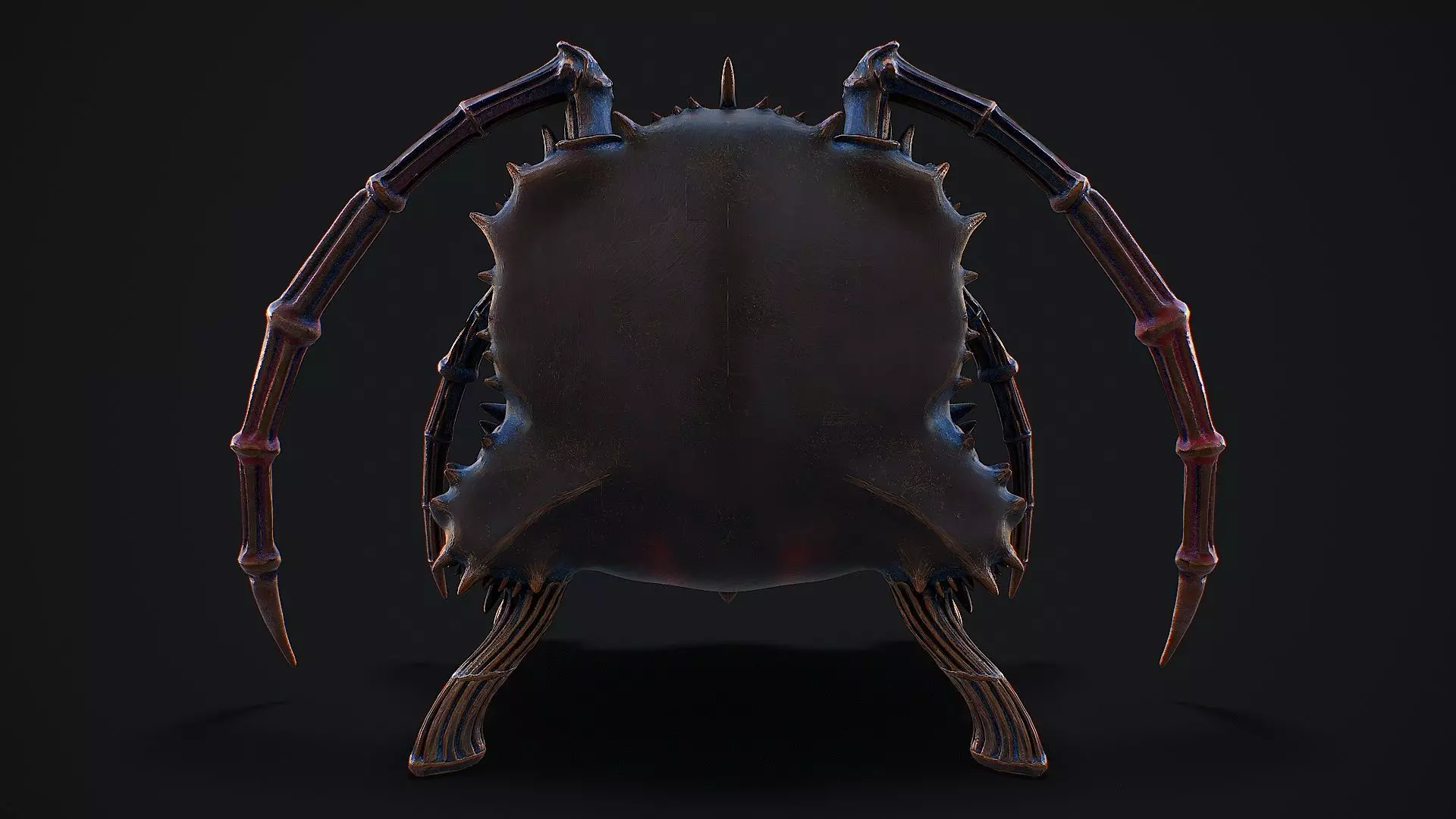 Fantasy Throne 9 game ready 3d model Low-poly 3D model_9