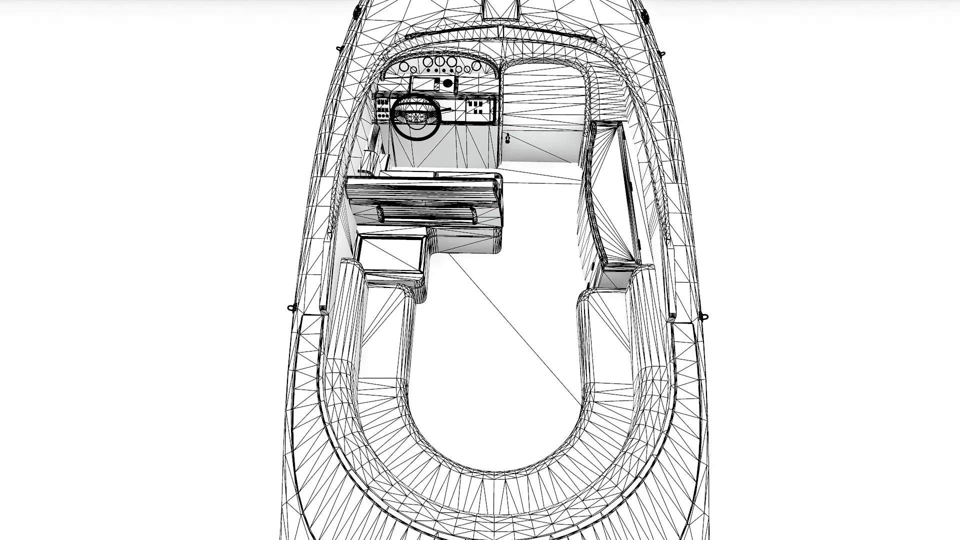 Luxury Speedboat Low-poly PBR Low-poly 3D model_37