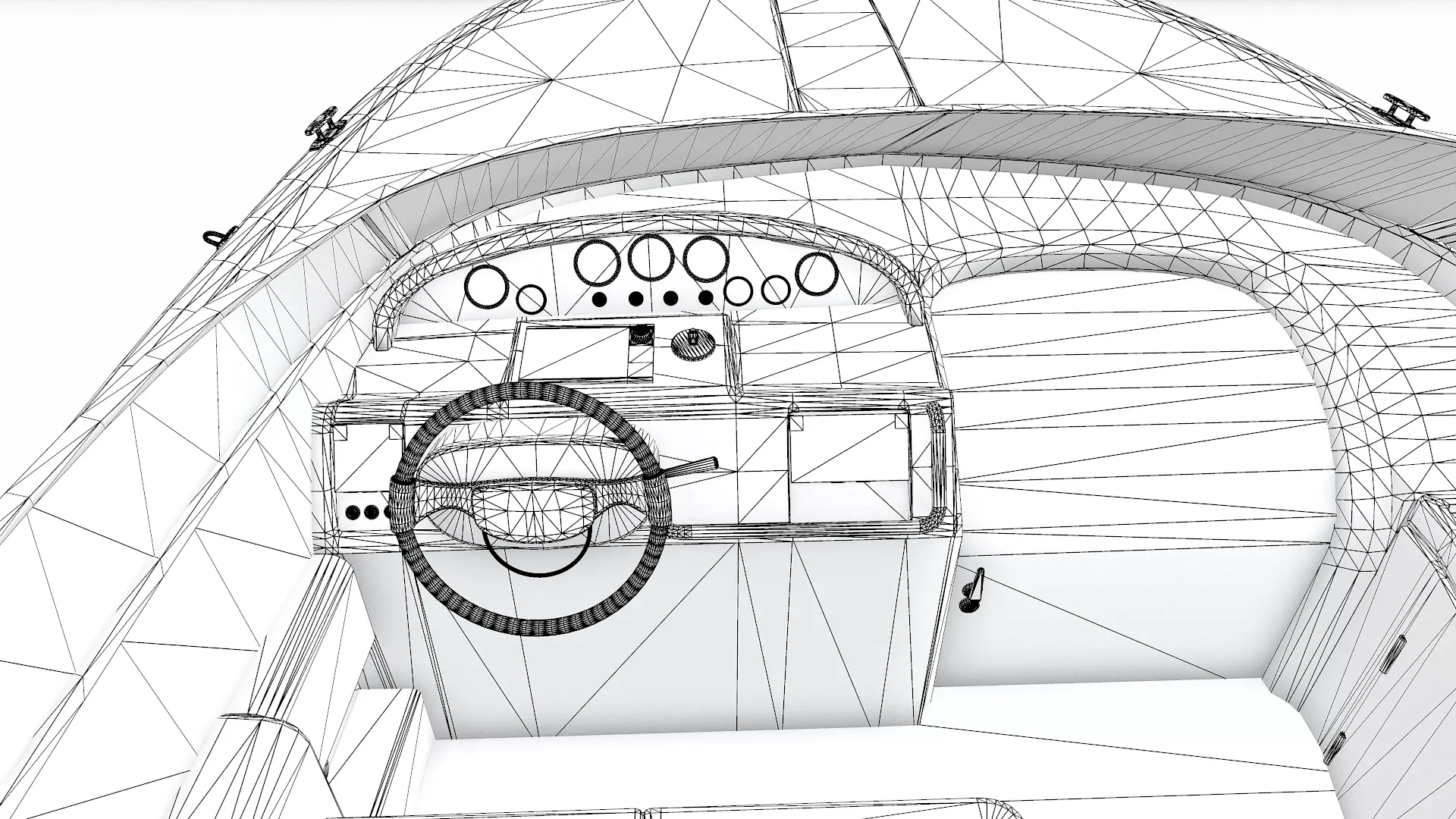 Luxury Speedboat Low-poly PBR Low-poly 3D model_38