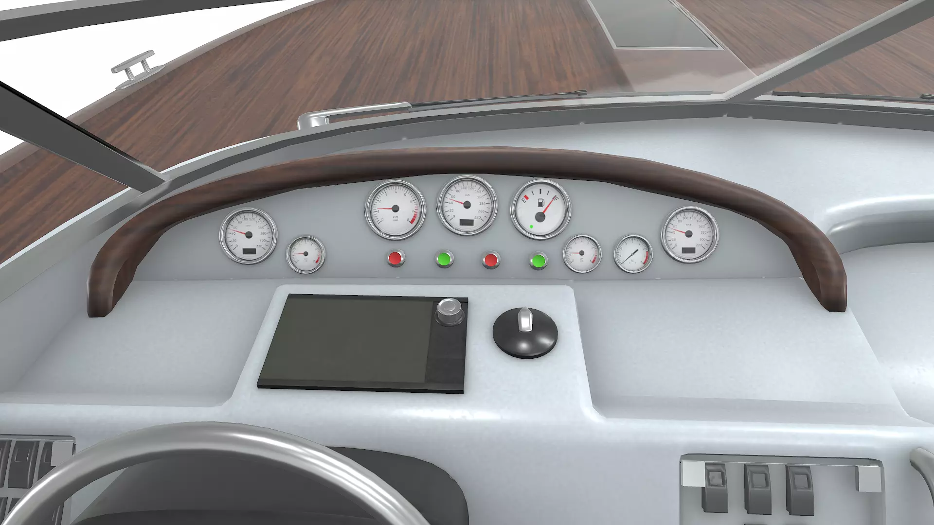 Luxury Speedboat Low-poly PBR Low-poly 3D model_31