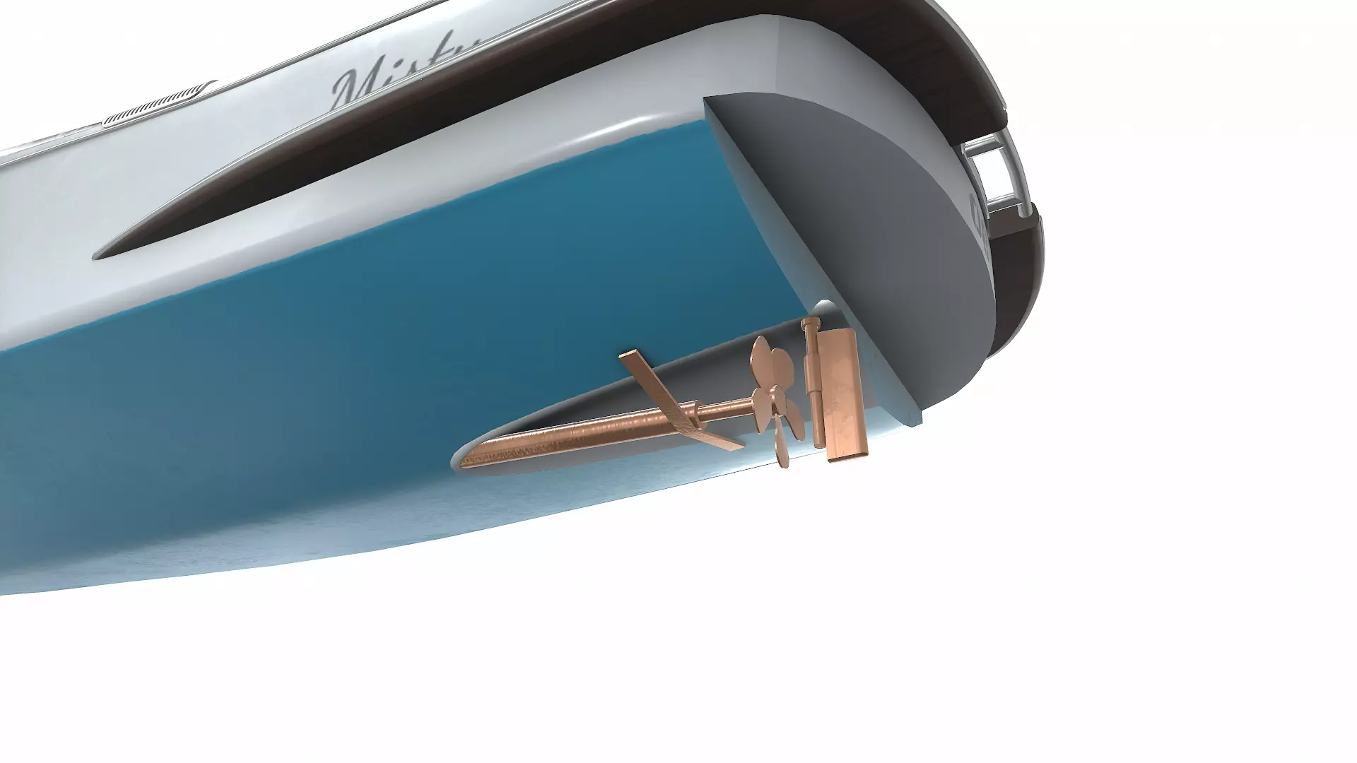 Luxury Speedboat Low-poly PBR Low-poly 3D model_28