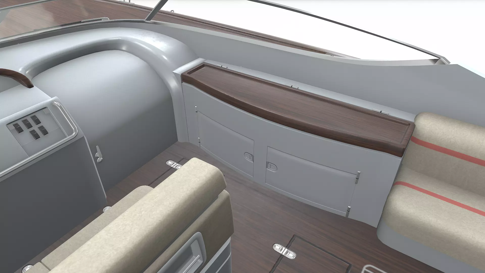 Luxury Speedboat Low-poly PBR Low-poly 3D model_23