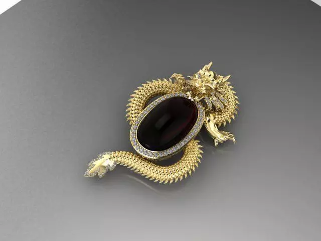 dragon pendant Free 3D print model