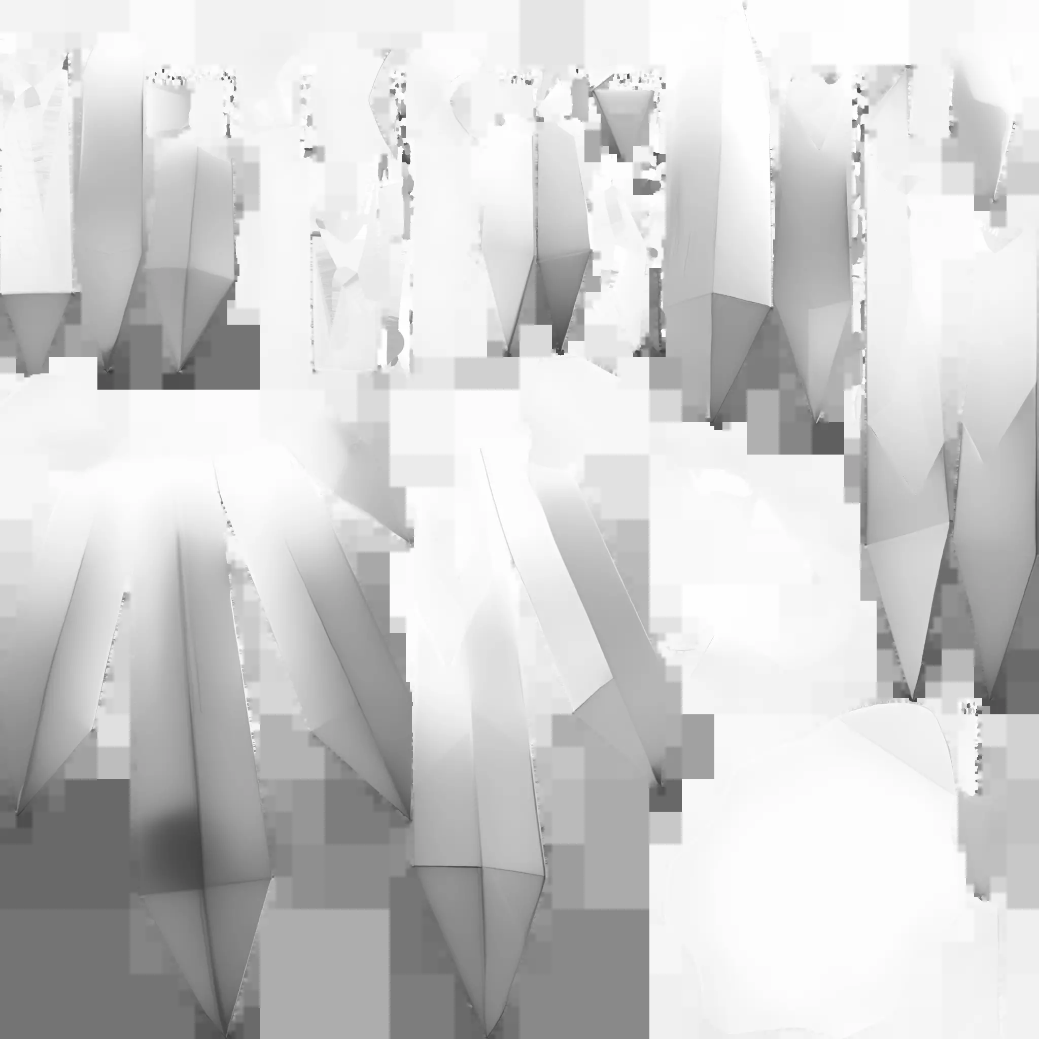 Geometric crystal cluste 3D model_12