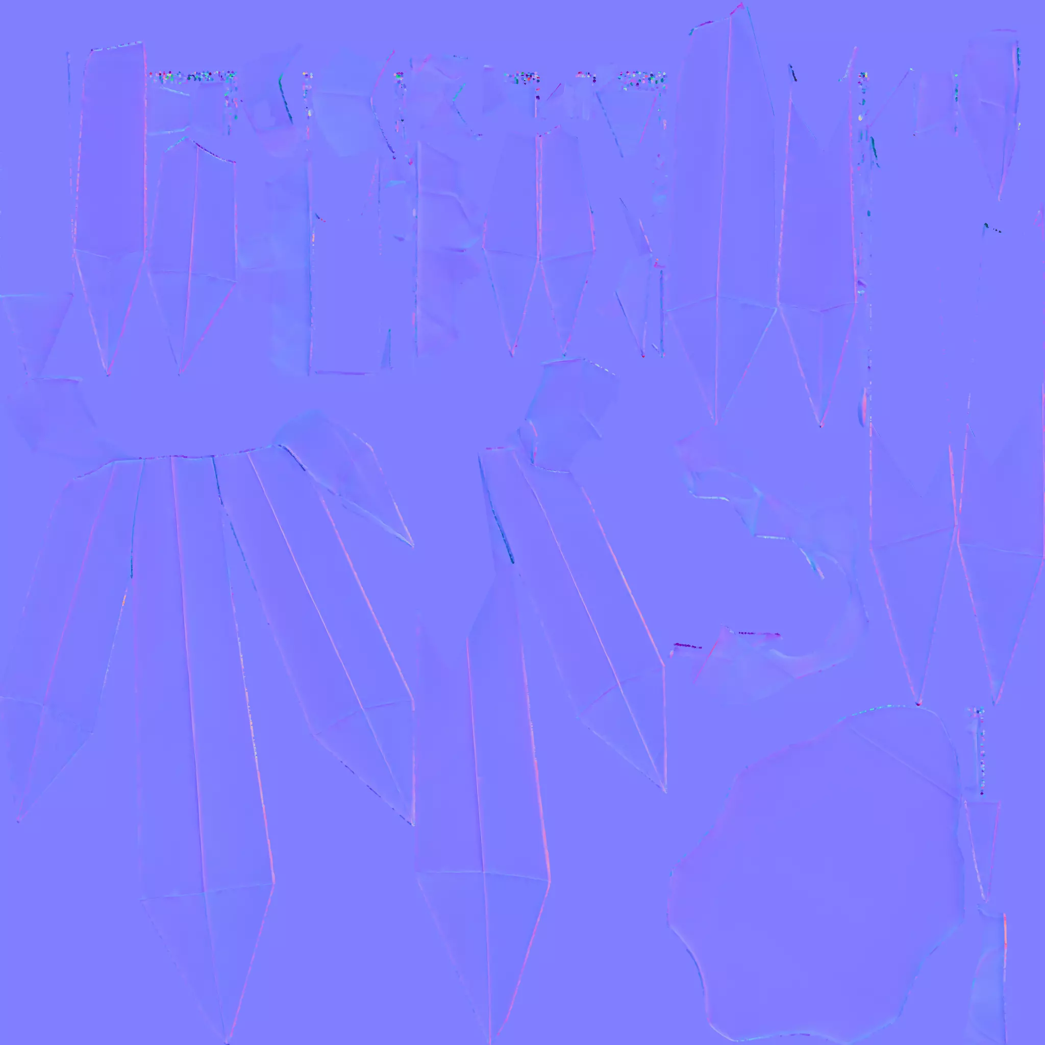 Geometric crystal cluste 3D model_8