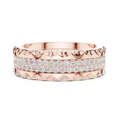 Round Cut Diamond Full Eternity Wedding Ring 3DM STL Video